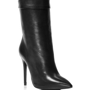 Black Leather Women's Boots